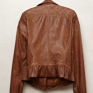 Anthropologie Fayette Vegan Leather Jacket
